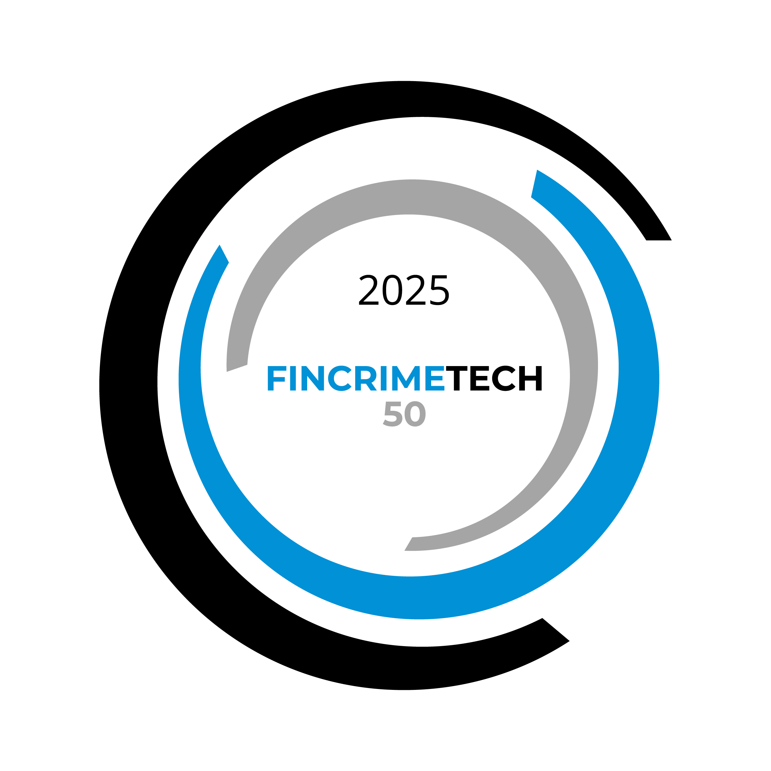 FinCrimeTech50 2025 badge awarded to RuleWise